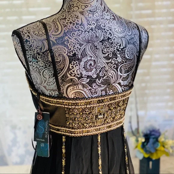 Sue Wong Black Beaded Dress - Picture 6 of 6